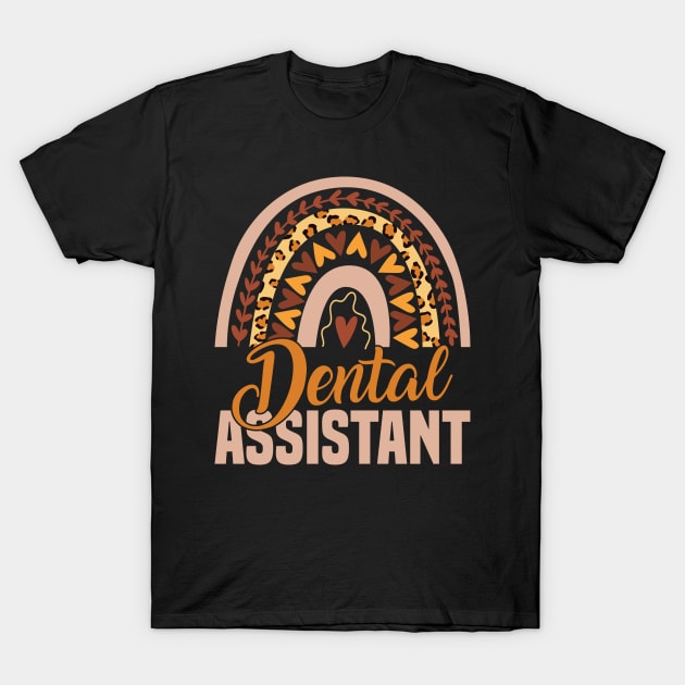 Dental Assistant Rainbow T-Shirt by White Martian